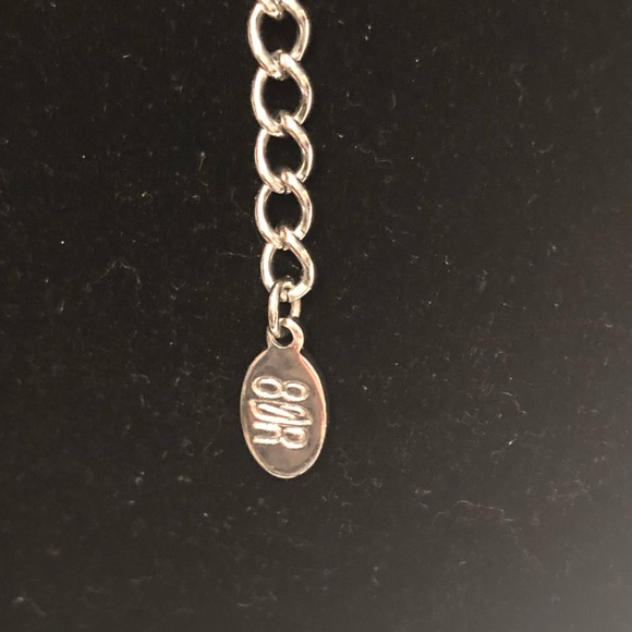 Silvertone Ball & Multi Chain Statement Necklace - Picture 4 of 7